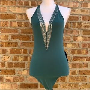 Plunging Tanktop Body Suit